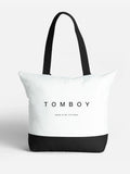 White Zip Tote